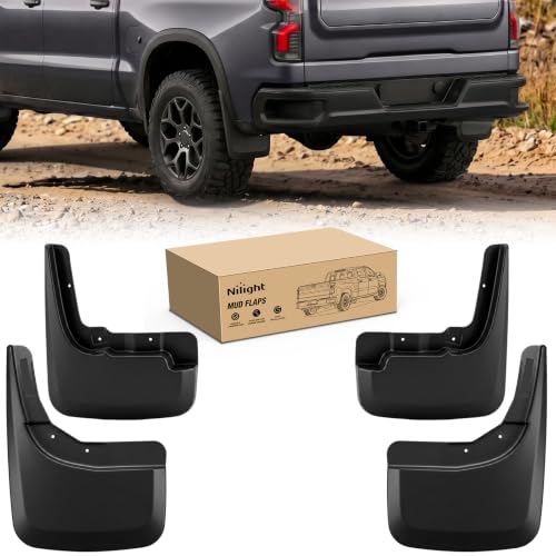 Image of Nilight Mud Flaps Splash Guards for Chevrolet Silverado 1500 2019-2026