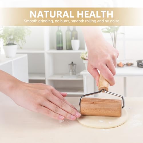 Dmikcav Rolling Pin, Wooden Rolling Pins For Baking, Pizza Dough Roller thumb #1
