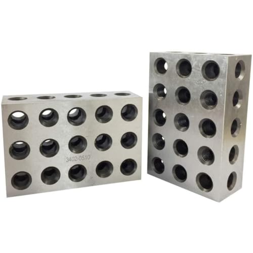 Blocs de réglage du machiniste en acier à 5 trous filetés 3/8-16 pour usinage parallèle