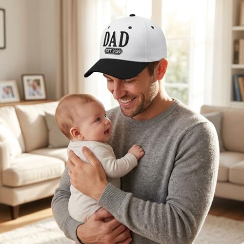 Image of Mothers Day Snapback,Adjustable Embroidered Mom Dad Trucker Hat,Cotton Baseball Cap