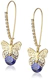 Betsey Johnson CZ Butterfly Dangle Earrings
