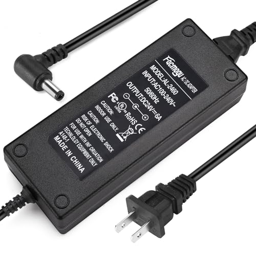 Image of Facmogu 24V 6A Power Adapter AC 100-220V to DC 144W Power Supply US Plug Switching PC Power Cord for LCD Monitor LED Strip Light DVR NVR Security System Accessories