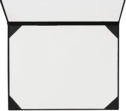 GradClassical Imprinted Diploma Cover 8.5''x 11'' Smooth Certificate Holder (Black)