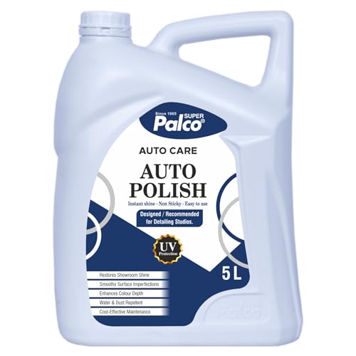 Image of PALCO Auto Polish 5 Litre | Car Polish Spray for Interior & Exterior | All in One Polish for Bike & Car Dashboard, Instant Shine Scratch Remover, UV Protection