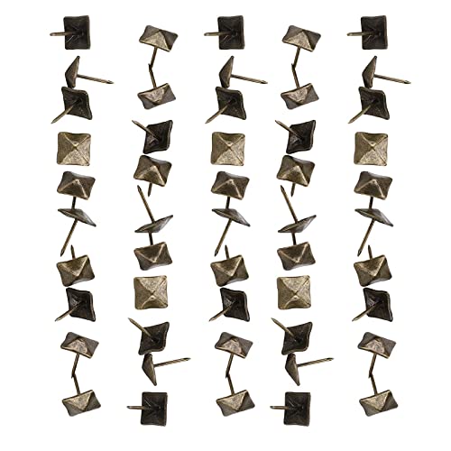 50pcs Clous Tapissier, Clous de Tapissier 14x20mm,Clouss de Rembourrage Vintage, clouss de tapissier bronze rétro clousss de meubles vintage clousss...