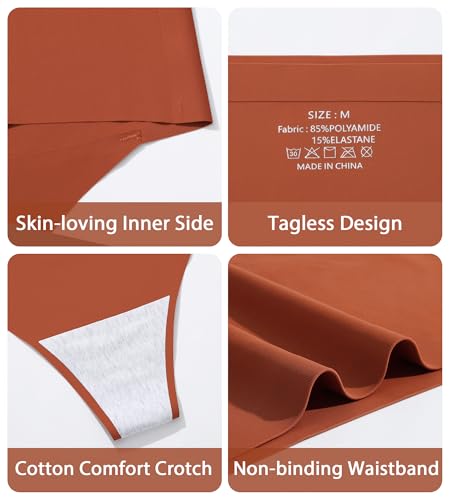Image of ANNYISON Women's Thongs, T Back Low Waist See Through Panties Cotton Seamless Lace Thongs for Women