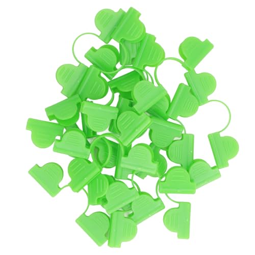 100pcs Greenhouse Clamp Plastic Double Shading Garden Hoop Greenhouse Clip Fiberglass Gardening Supplies (Light Green)