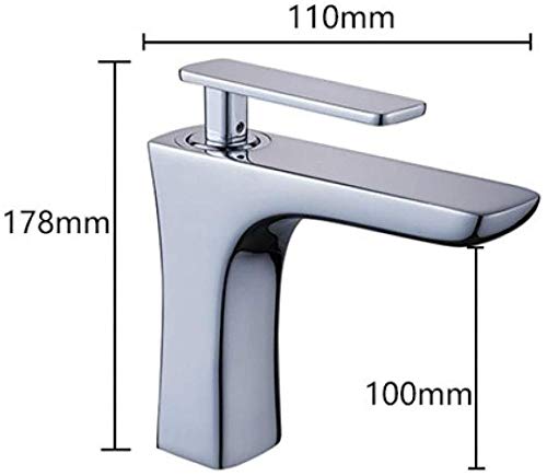 Grifo de cocina de diseño moderno con caño cascada para lavabo 5
