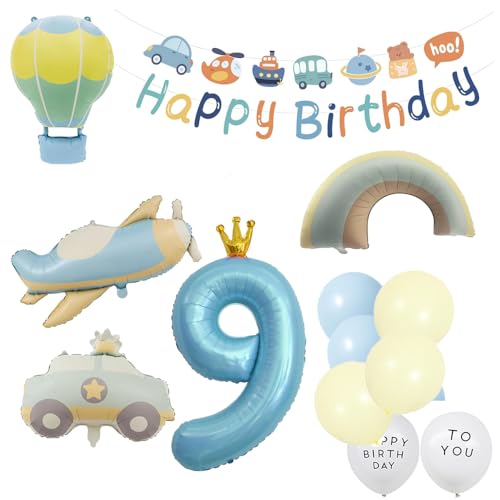 誕生日 車 風船 誕生日 バルーン 飾り 9歳