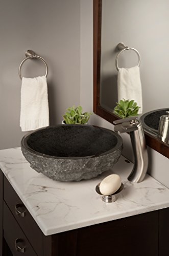 Novatto Nosv-An Vessel Bathroom Sink, Black #TOP2