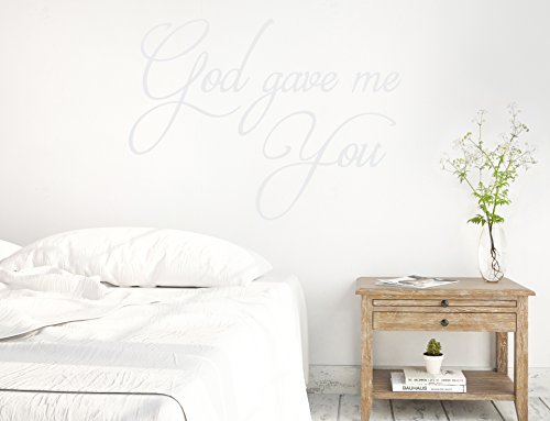 24"X17" God Gave Me You Wedding Marriage Couple Love Christian Wall Decal Sticker Art Mural Home Decor #TOP9