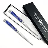 Letter Opener Faux Stone Handle - 5 Color Options-Gift Boxed (Lapis Blue)