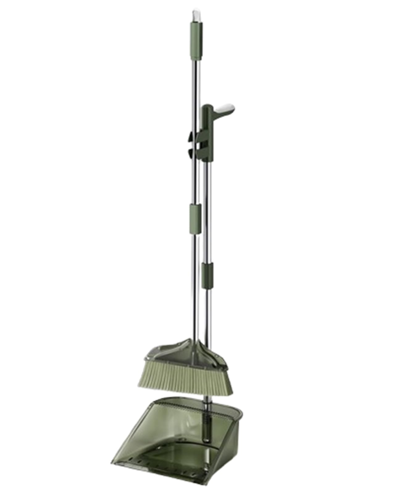Standbesen mit Kehrschaufel-Kombi-Set, Kehrschaufeln und Besen für den Haushalt, Kehrschaufel-Set für Zuhause, Küche, Hof, Garage, Lobby, Innen- und Außenbereich,B