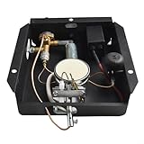 Floweringbeter 47000 BTU Außen-Terrassenheizstrahler Brennermodul-Kit mit Steuerungs-Montagegerät für Glasrohrheizungen (A)