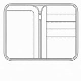 Wanderings 6-Ring A5 Binder Reißverschlusstasche - 8,25 x 4,25 / 21x14 cm (A5 Tasche) - Planer-Zubehöretui Für Nachfüllbare Planer - Kompatibel Mit Filofax