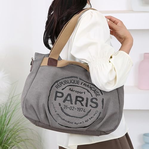 Sac à bandoulière en toile zippé grand volume pour éviter les sacs trop petits