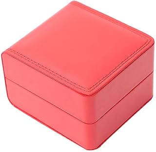 LXCDSC Scatola di Orologio in Pelle, Porta cassatore Organizzatore Braccialetto Black Bracciale Bracciale Scatole di ripostiglio Scatola di visualizzazione per Donna Uomo Migliore Regalo,Rosso