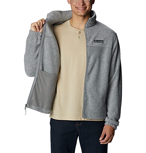 Columbia Herren steens mountain 2.0 Fleecejacke Mit Durchgehendem Reißverschluss, Light Grey Heather, L EU – Ansicht 5