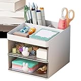 Incremento estetico dello spazio di lavoro: i toni morbidi e il design minimalista elevano l'eleganza della scrivania, creando un look armonioso che migliora naturalmente la bellezza generale del tuo spazio organizzato