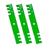 Magorfas Lawn Mower Blades Toothed Mulching with 32 inch Deck Fits for 04919100 04920600 4919100 00273000 for Ariens Apex CE 32" Exmark Viking Hydro Turf Tracer Apex CE 48 PM144Z, 3 PCS