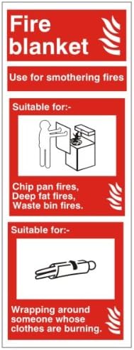 Fire I.D Fire Blanket Sign 80x200 Rigid Plastic