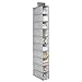 InterDesign Aldo Fabric Hanging Closet Storage Organizer, for Shoes, Handbags, Clutches - 10 Shelves, Gray