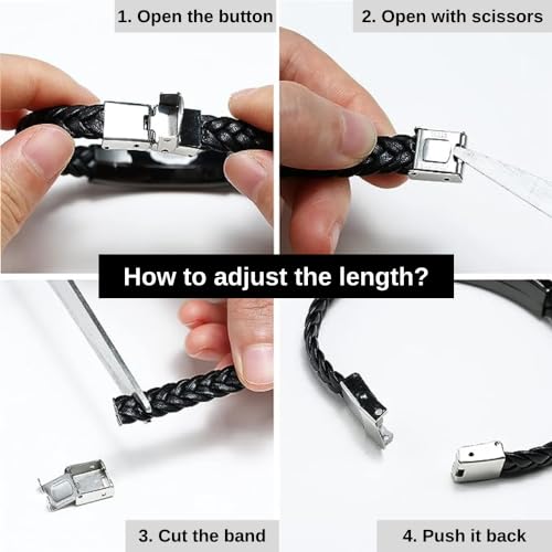 Darin Gift Personalized Christian Bible Verses Braided Leather Bracelet Inspirational Scripture Id Cross Religious Quote Faith God Engraved Adjustable Customized Gifts For Men Women Him Husband Father Boys thumb #5