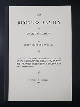 Paperback RUGGLES FAMILY OF ENGLAND AND AMERICA Book