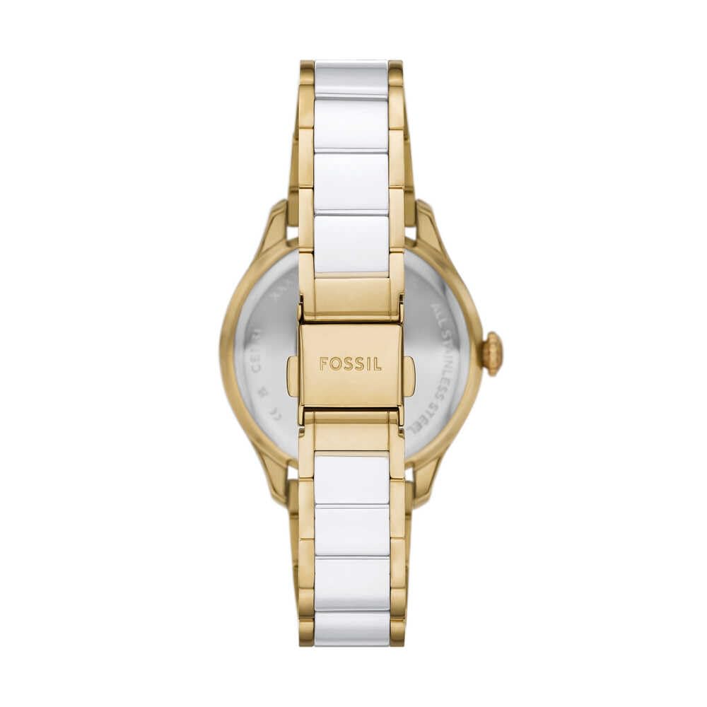 Fossil Gilmore Orologio Donna, Movimento al Quarzo Tre Lancette Data con cinturino in acciaio inossidabile o pelle