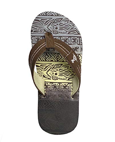 Image of REDVOLUTION New Boys' Beach Sandal TRIBAL Tattoo | Geometric Bali Flip-Flop Sandals