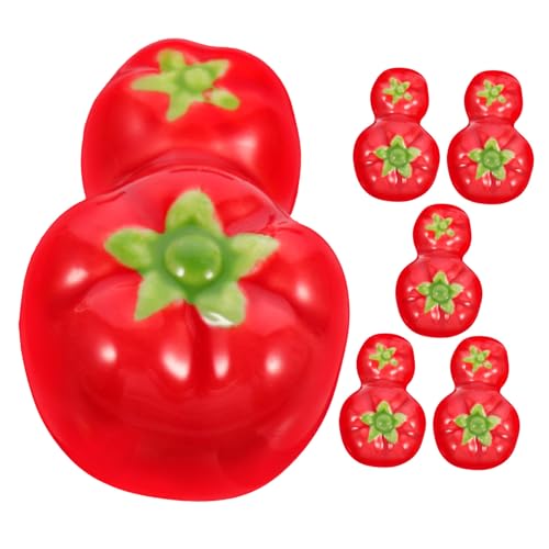 ELAYARD 6個 日式小番茄セラミック箸置き 製食器ホルダー スプーン フォーク対応 家 レストラン用テーブルデコレーション