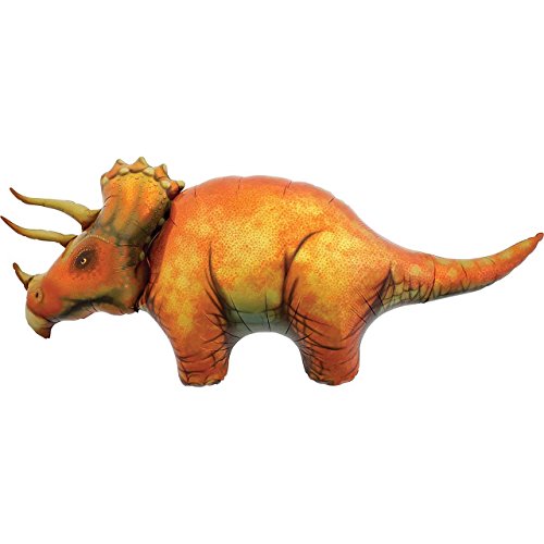 Northstar Balloons 50" Northstar Triceratops Foil Balloon, Multicolor