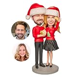 HARVEST HOUSE Figura Personalizada de Bobble-Heads - Cabeza de Bobble Figurita Muñeca Personalizada - Figuras de Cabeza Bobble Hechas a Mano - Regalo de Escultura Personalizada para Pareja
