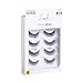 KISS Lash Couture False Eyelashes Little Black Dress, 12 mm, 4 Pairs + KISS Strip Lash Adhesive, Clear, 0.21 fl oz