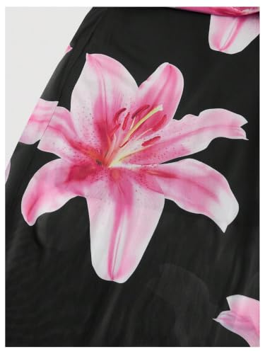 Image of Verdusa Women's Floral Print Layered Cami Dress High Rise Backless Sleeveless Long Dress
