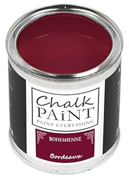 Chalk Paint Everything® Bordeaux (Bordeaux Red) – 250 ml Water-Based Chalk Paint for Shabby Chic Furniture, Décor, and Upcycling Projects – Non-Toxic, Easy to Apply