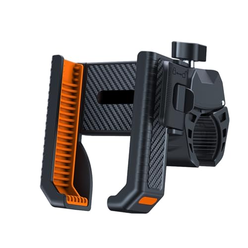 Support moto antichoc orange anti-vibrations pour GPS et VTT