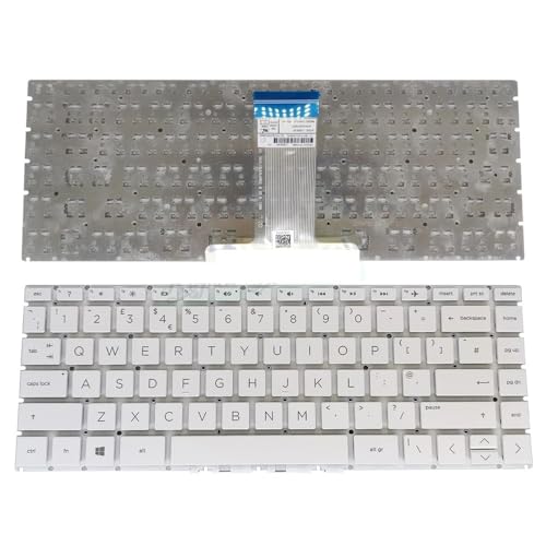 �p���A�č��A�C�^���A��A�p��̃m�[�g�p�\�R���p�L�[�{�[�h HP Pavilion X360 14-BS 14-BA 14T-BA 14M-BA TPN-W125 Q186 Q189 Q187 C131 L50382-001 �p(UK white)