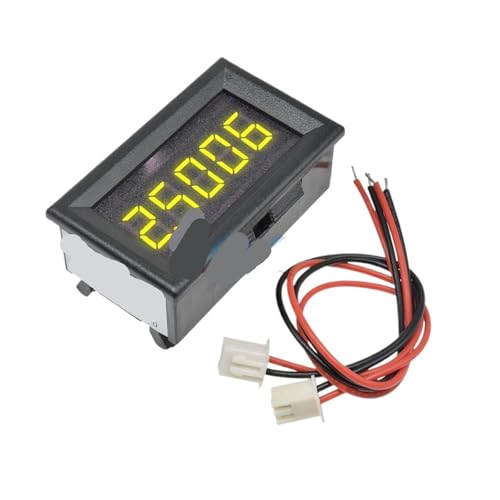 Voltmètre LED 5 chiffres DC 0-33V jaune pour mesure de précision haute tension