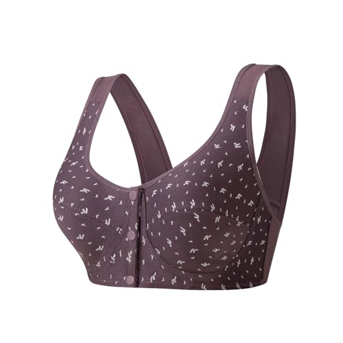 Cocila Sujetador Sin Aros para Mujer, Sostenes Costuras con Relleno Básico Bandolera Ajustable Comodos Sujetadores Bralette De Talla Grande Interior Transpirable Uso Diario Deportivos Mujer Bra
