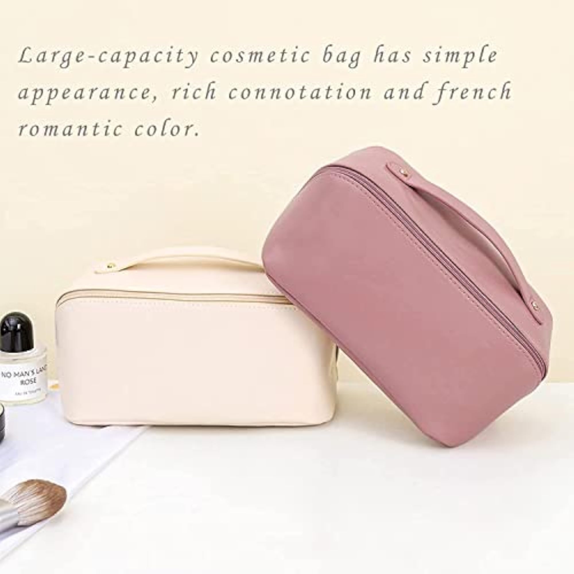Large Capacity Travel Cosmetic Bag, Portable Makeup Bag