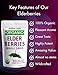Organic Elderberries Dried Bulk | Whole European Elderberry Dried, Wildcrafted All Natural | Non-GMO, Non-irradiated | Immunity Booster Antioxidants and Vitamins | Make Syrup, Tea | 1 lb (16 oz)