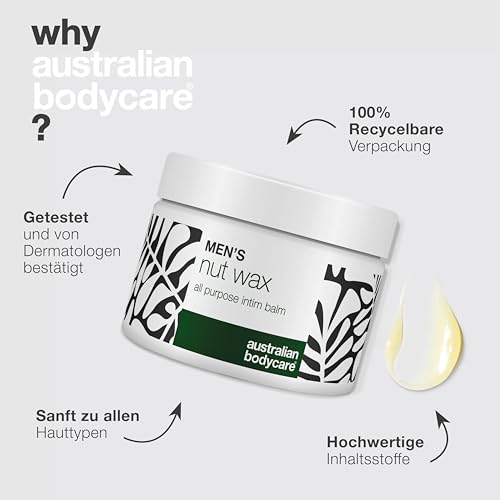 Intim-Wachs für Männer gegen Schweiß, Reibung und Geruch im Intimbereich – mit Sheabutter, Squalan und beruhigendem Bisabolol