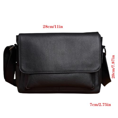 Leather Vintage Crossbody Bag for Women Men, Rectangle Satchel Pouch, Small Messenger Bags, for Travel Work Busines2