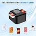 Buldoospok Rechargeable Quiet Automatic Card Shuffler, 2000mAh USB-C Charge, Fast Smooth Shuffling, One-Press Auto & Manual, Great for UNO Skyjo Canasta Skip-Bo etc Cards, Makes Shuffling Easy(Black)