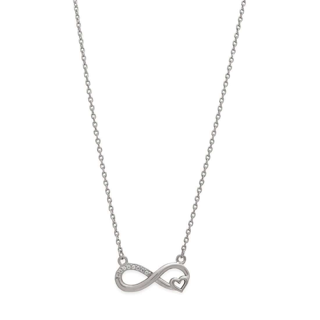 See full amazon price history chart for ZAVYA 925 Sterling Silver Infinity Cubic Zirconia Anti Tarnish Rhodium Plating Necklace | Adjustable | Gift for Women and Girls | | With Certificate of Authenticity and 925 Hallmark ZAVYA 925 Sterling Silver Infinity Cubic Zirconia Anti Tarnish Rhodium Plating Necklace | Adjustable | Gift for Women and Girls | | With Certificate of Authenticity and 925 Hallmark (B0D361K729) Amazon Price History, Amazon Price Tracker