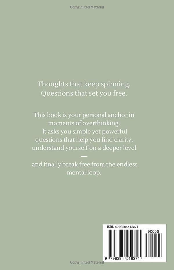 Image of The Overthinking Book: A Journal to Quiet Your Mind and Find Peace