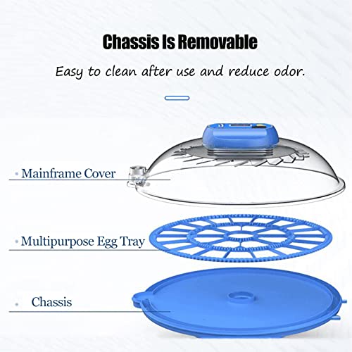 AJLDN Brutmaschine Vollautomatisch, 52 Eier Brutschrank Mit Temperaturkontrolle Funktion Digitales Brutmaschine für Eier… – Bild 7