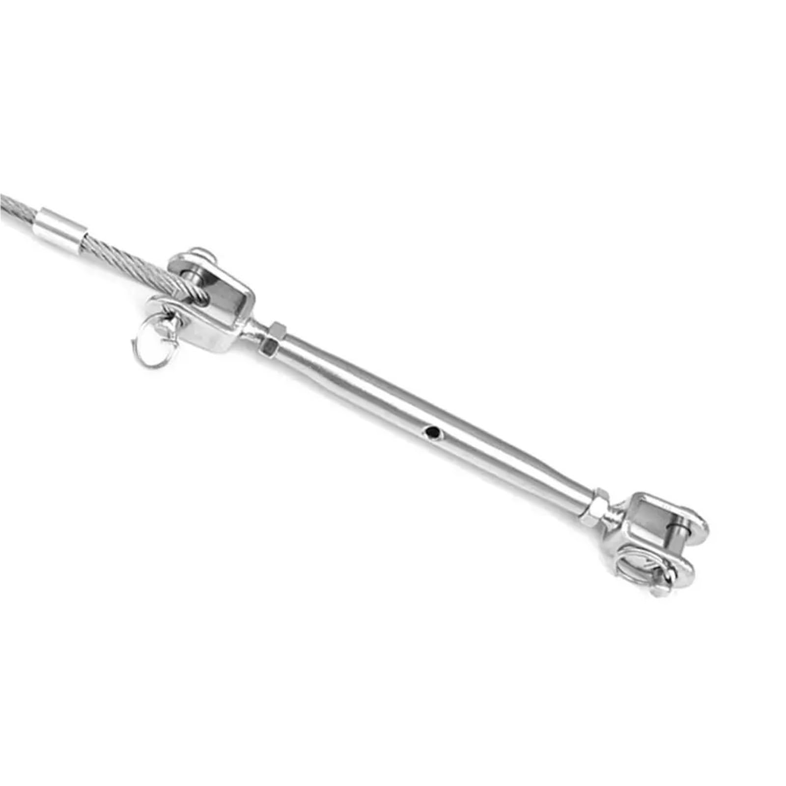 Tenditore in acciaio inox, 5 pezzi M4-M10 304 in acciaio inox marino sartiame vite tenditore per cavo giardino recinzione