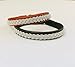 Lapland Sami Handmade Bracelet In Reindeer Leather And Braided Silver/Pewter Thread, Thin Style, Simple Braid, Traditional Bracelet Made To Order, Reindeer Antlers Button.